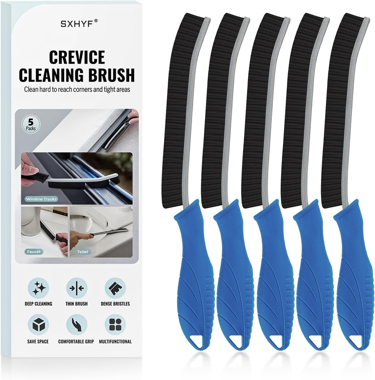 sxhyf crevice cleaning brush hard bristle grout scrub brush for bathroom kitchen household cleaning