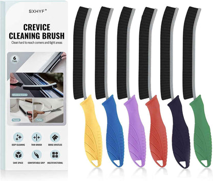 SXhyf Crevice Cleaning Brush - Grout Scrub Brush, House Cleaning Supplies, Gap Cleaning Tools, Home Essentials, Gifts for Women Men, Hard Bristle Crevice Cleaner Brush for Household Use, Bathroom
