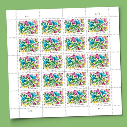 United States Postal Service Celebration Blooms (Sheet of 20) Forever Postage Stamps Scott #5849