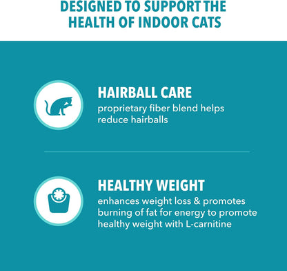 IAMS Proactive Health Dry Cat Food, Indoor Weight and Hairball Care Cat Food Dry Recipe, with Real Chicken in Every Bite, 22 lb. Bag