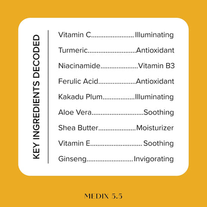MEDIX Vitamin C Cream + Niacinamide Brightening Body Lotion | Anti Aging Moisturizer Vitamin C Lotion For Women & Men To Soften The Look Of Dark Spots, Wrinkles, & Uneven Looking Skin Tone, 15 Fl Oz