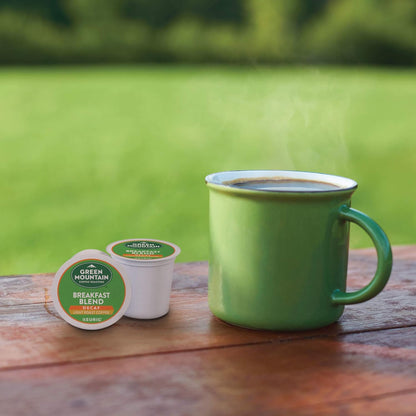 Green Mountain Coffee Roasters Decaf Breakfast Blend, 32-count, single-serve K-Cup pods, light roast, Orthodox Union Kosher