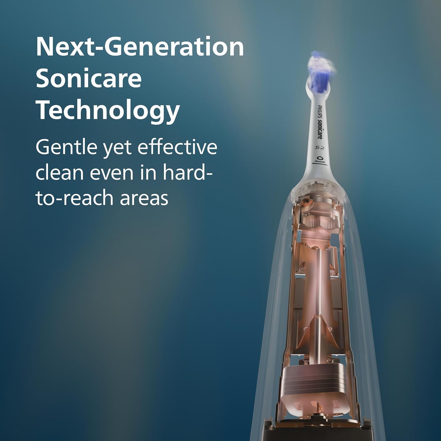 Philips Sonicare 6500 Series Electric Toothbrush - Next-Generation Sonicare Technology, Pressure Sensor, 9 Brushing Settings, SmarTimer, BrushPacer, 21-Day Runtime, Travel Case, Black, HX7411/08
