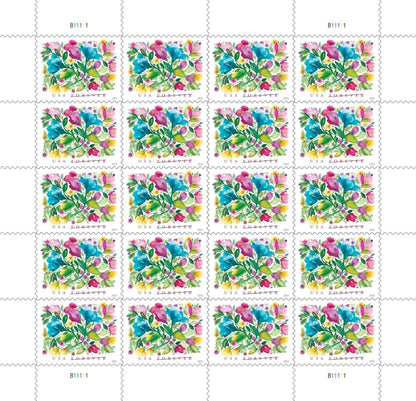 United States Postal Service Celebration Blooms (Sheet of 20) Forever Postage Stamps Scott #5849