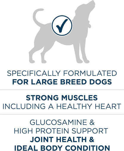 Purina ONE Plus Large Breed Adult Dog Food Dry Formula, 40 lb. Bag - Natural Chicken Flavor, 100% Real Protein
