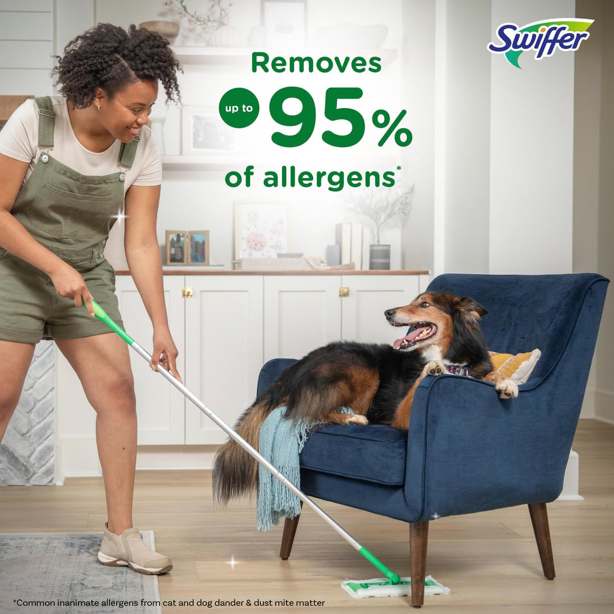 Swiffer Sweeper 2-in-1 Floor Cleaning Mop Starter Kit - Dry & Wet Multi-Surface Refills (20-Piece Set)