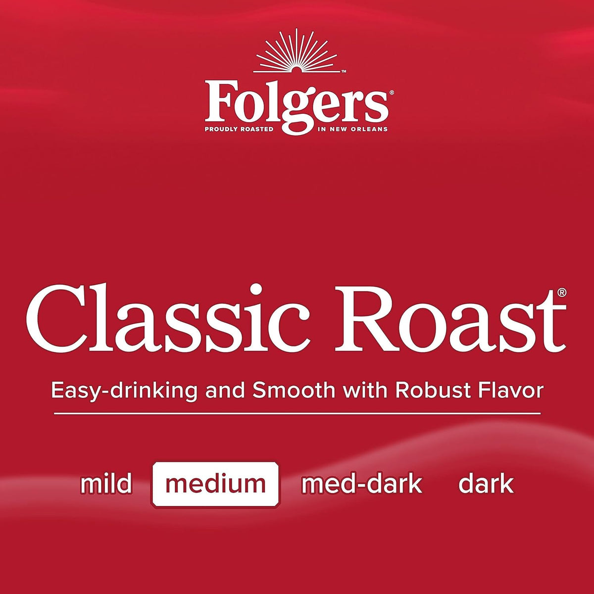 Folgers Classic Roast Instant Coffee, 8 Oz. Jar, Classic Taste in Convenient Instant Form, New Orleans Roasted