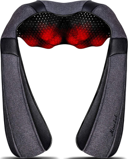 Mirakel Mothers Day Gifts for Mom Wife Women, Neck Massager for Pain Relief Deep Tissue, Electric Shiatsu Shoulder & Back Massager with Heat, Fathers Day Dad Gifts for Husband Men (NOT Cordless)