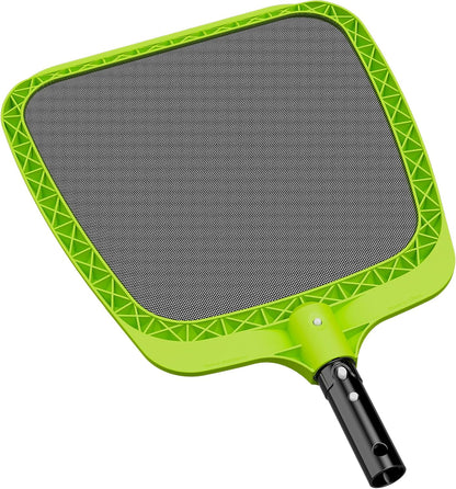 Sepetrel Pool Skimmer Net - Professional Heavy Duty Reinforced Frame Nylon Flat Leaf Rake Net,for Spa Pond Swimming Pool, Cleaning Supplies and Accessories, (Pole Not Included)