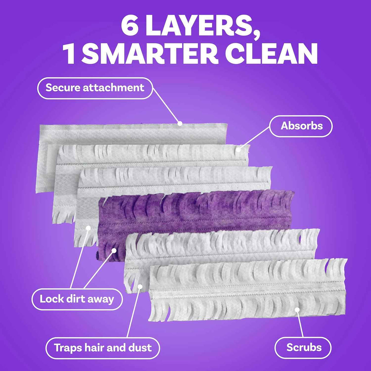 swiffer powermop multi-surface mopping pad refills, 11 count, for floor cleaning