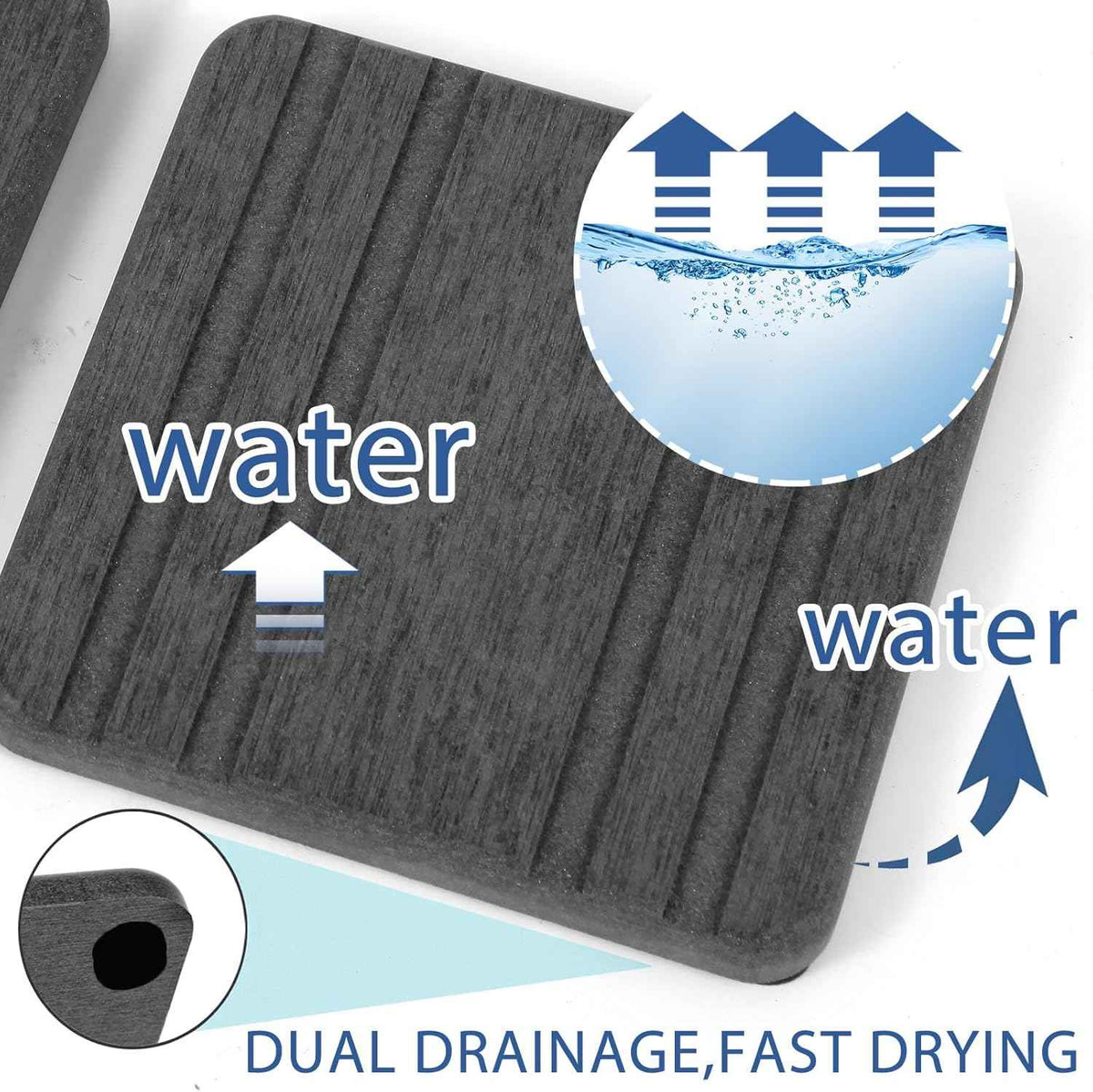 3PCS Diatomite Stone Sink Trays for Instant Drying, Kitchen Sponge and Hand Soap Holder