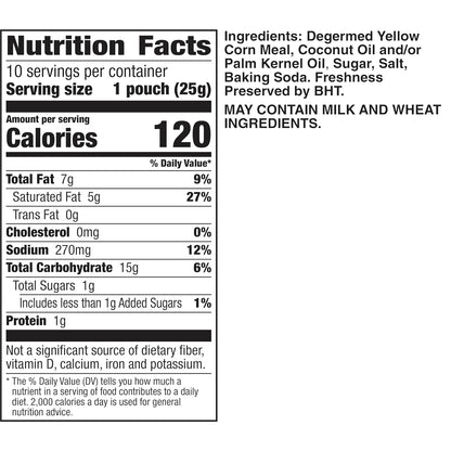 bugles original crispy corn snacks 10 count multipack 8.75 oz snack bags