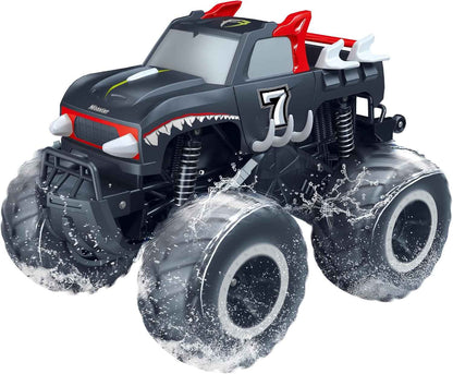 Threeking 1:16 Waterproof Monster Truck Toys RC Cars Amphibious Remote Control Car Trucks 4WD All Terrain Off-Road Pickup Toy for 6 7 8 9 10 11 12 Year Old Boys Girls Kids Gifts Presents