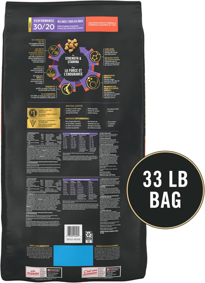 purina pro plan high protein salmon and rice dog food, 33 lb bag, dry formula