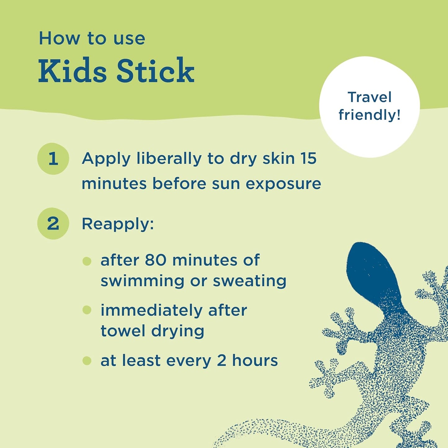 Blue Lizard Kids Mineral SPF 50 Sunscreen Stick, Zinc Oxide, 100% Mineral Actives, Developed for Kids’ Sensitive Skin, TSA-Friendly, Vegan, Paraben-free, Fragrance-Free, 0.5 oz