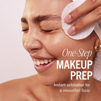 First Aid Beauty - Facial Radiance Pads with Glycolic & Lactic Acids, Daily Exfoliating Pads with AHA, Visibly Smaller Pores, Help Tone & Brighten Skin, One-Step Makeup Prep, Compostable, 28