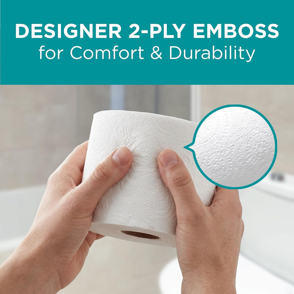 Angel Soft Professional Series by Georgia-Pacific PRO 2-Ply Embossed Toilet Paper, White, Individually Wrapped, 450 Sheets Per Roll, 80 Toilet Tissue Rolls Per Case, 16880
