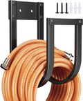 Garden Hose Holder Wall Mount - Metal Water Hose Hanger for Outside, Durable Hook for Garden, Garage, or Yard Storage