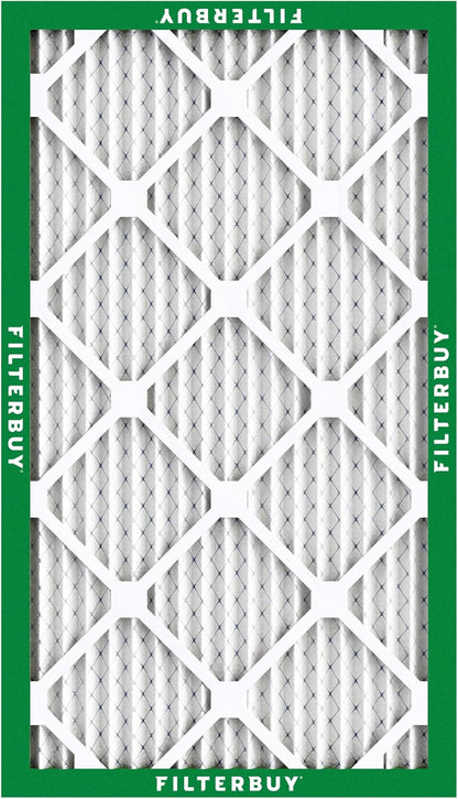 Filterbuy 16x25x1 Air Filter MERV 8 Essential Dust & Allergy Defense (4-Pack), Electrostatic Pleated HVAC AC Furnace Filters Replacement (Actual Size: 15.50 x 24.50 x 0.75)