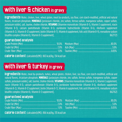 Purina Friskies Wet Cat Food Variety Pack, Tasty Treasures Prime Filets (With Ocean Fish and Tuna, With Chicken and With Turkey) - 5.5 Ounce (Pack of 12)
