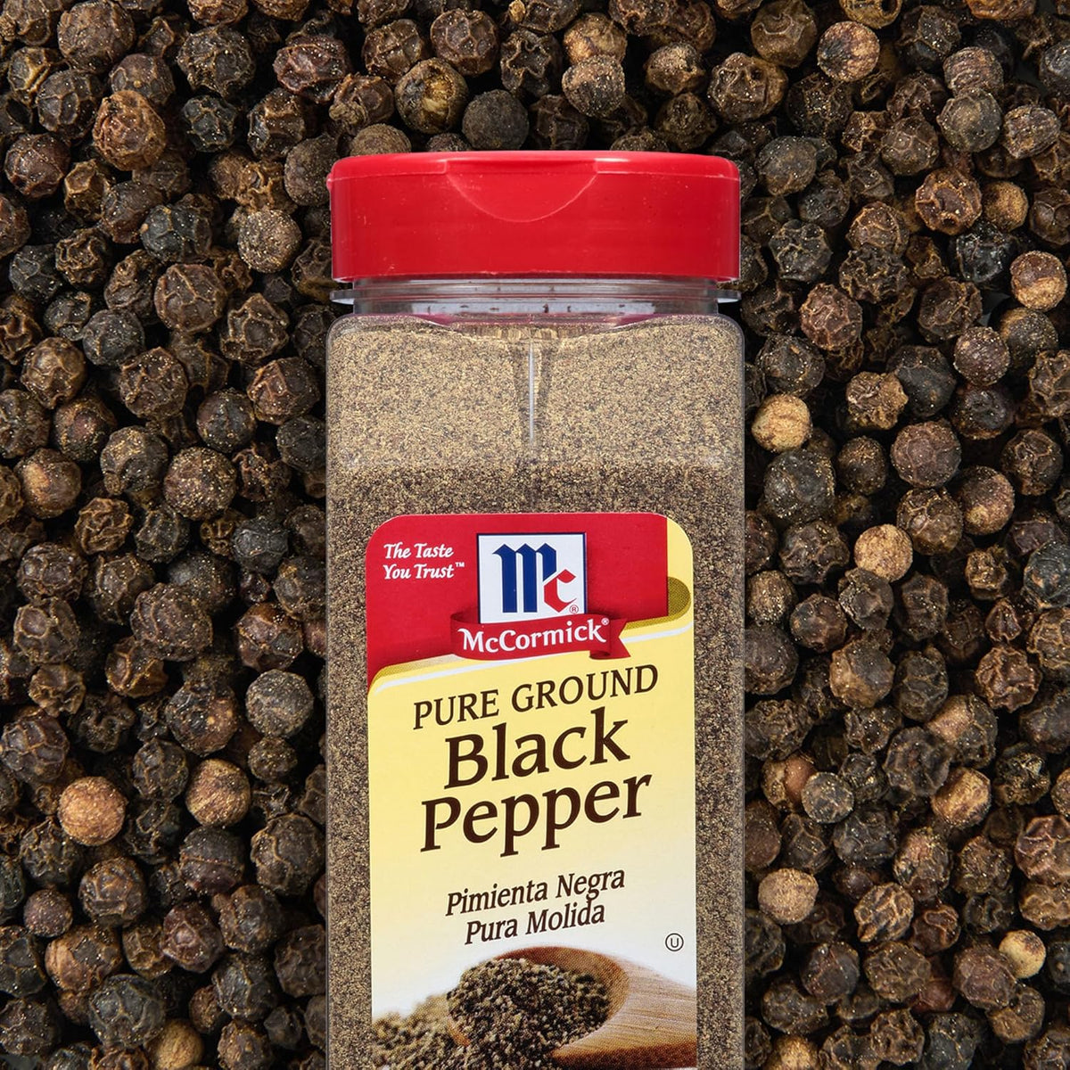 McCormick 16 oz pure ground black pepper for seasoning, soups, and stews